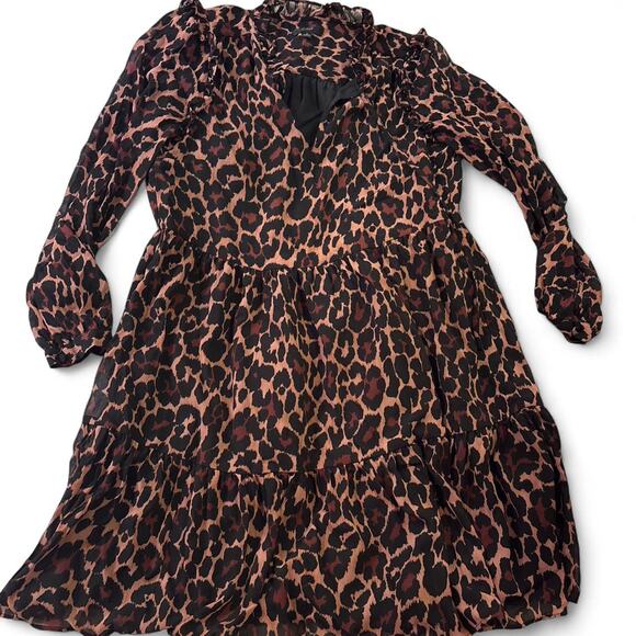Jcrew small leopard print dress - Picture 2 of 8